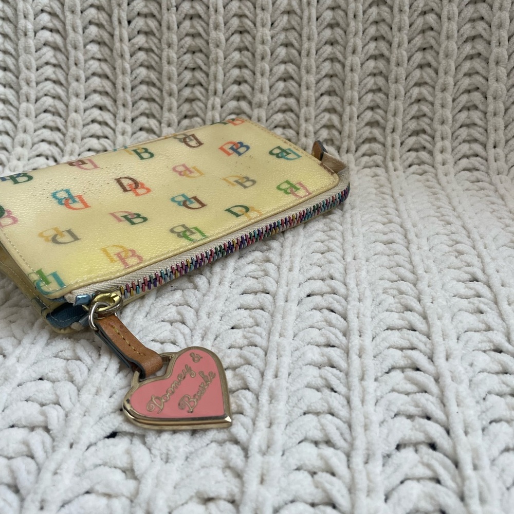 Dooney Bourke Yellow Rainbow Signature Wallet - Picture 6 of 9